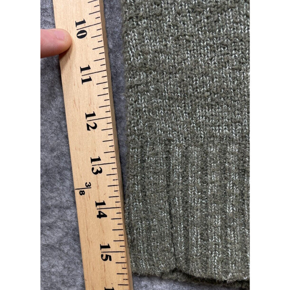 Peruvian Connection Womens Sweater Pima Cotton Knit Pullover Boxy‎ Tunic Green L - Picture 11 of 13